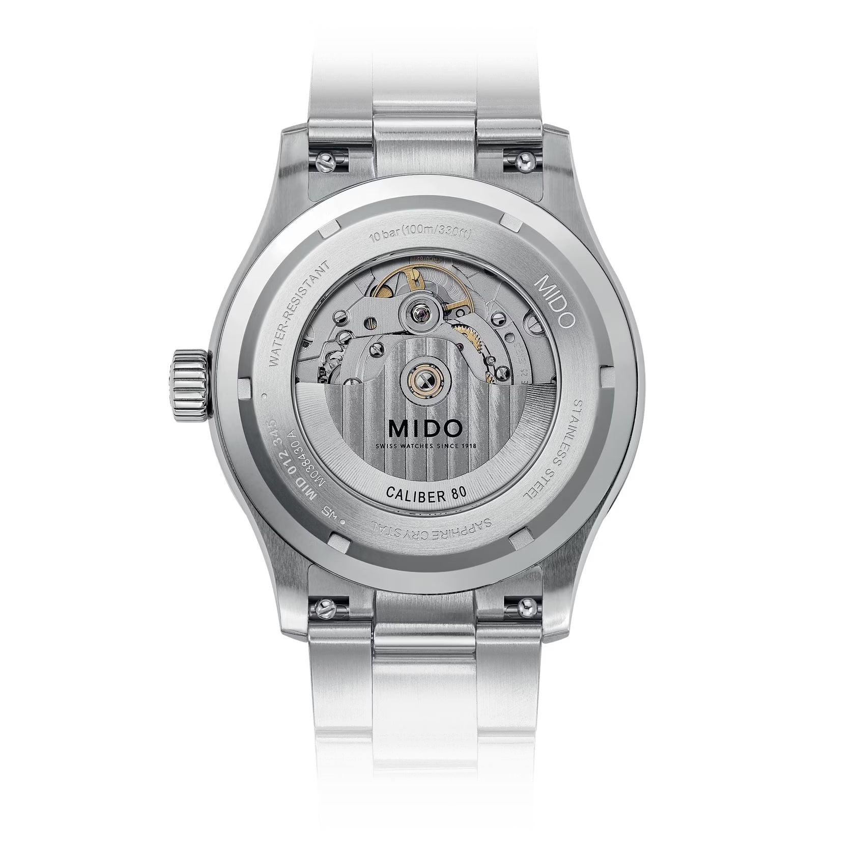 Orologio Uomo Mido Automatico Multifort Acciaio Doppia Data Nero M0384301105100